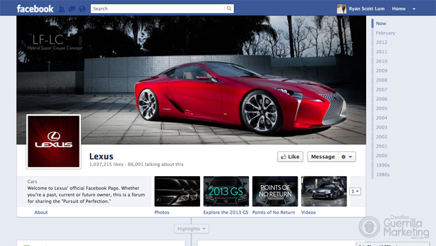 Creative Facebook Timeline Brand Cover by Lexus Creative Facebook Timeline Brand Cover by Lexus