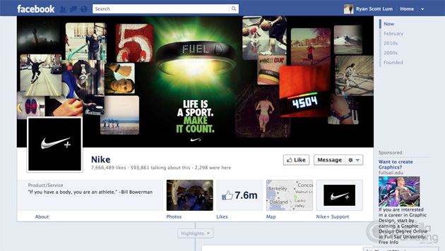 Creative Facebook Timeline Brand Cover by Nike Creative Facebook Timeline Brand Cover by Nike