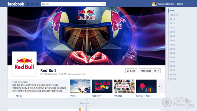 Creative Facebook Timeline Brand Cover by Red Bull Creative Facebook Timeline Brand Cover by Red Bull
