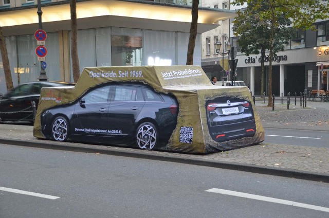 Opel S Concrete Insignia Ambient Advertising Is Rock Solid