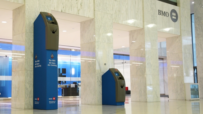 Bmo Welcomes Nba All Stars With A 10ft Tall Atm