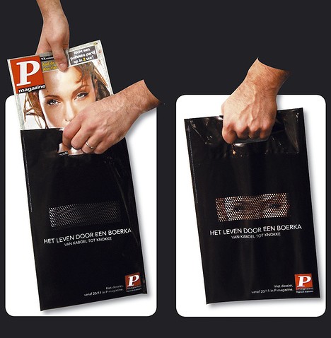 77979baaae21eddc8b8fd740a92192d7 45 Creativo Bagvertising Esempi Esempio Guerilla Marketing