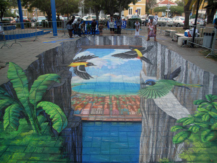 50 More Breathtaking 3d Street Art (paintings) Cliffs of Curacao 50 More Breathtaking 3d Street Art (paintings)