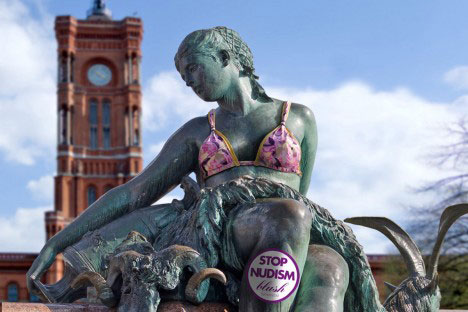 guerrilla-marketing-blush-statue-stop-nudism d1224690cfc829c42d91888682cd094b What Is Guerrilla Marketing? Guerilla Marketing Example