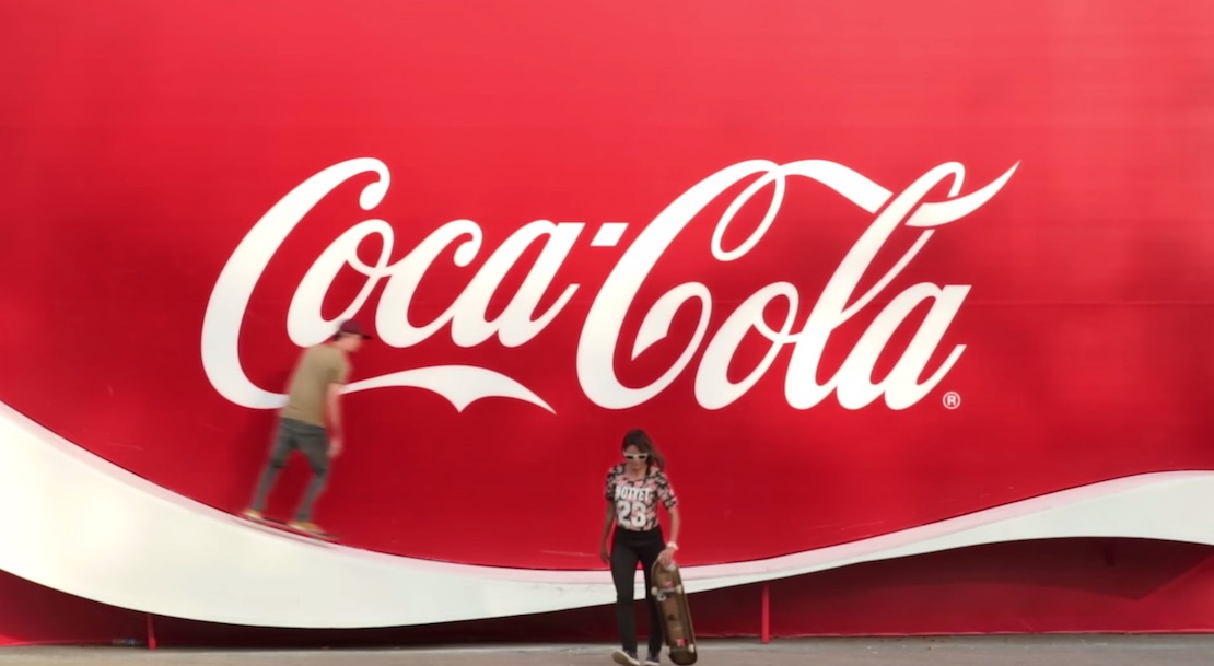 Coca-Cola Creates a Logo You Can Skate on